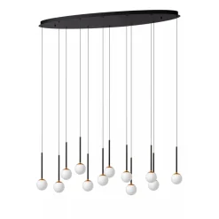 Lucide Premium CALINA - Hanglamp - LED Dimb. - 12x7,7W 2700K - Zwart Discount