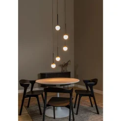 Lucide Premium CALINA - Hanglamp - Ø 42 cm - LED Dimb. - 5x8,2W 2700K - Zwart New