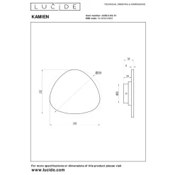 Lucide Premium KAMIEN - Wandlamp - LED - 1x6W 2700K - Wit Hot