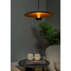 Lucide Premium KENNETH - Hanglamp - Ø 40 cm - LED Dimb. - 1x12W 2700K - Zwart Sale