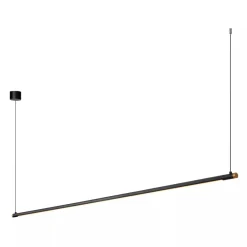 Lucide Premium MARNIK - Hanglamp - Ø 2,5 cm - LED Dimb. - CCT - 1x24W 2700K/4000K - Handbewegingssensor - Zwart Clearance