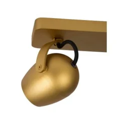 Lucide PRESTON - Plafondspot - LED Dim to warm - GU10 - 2x5W 2200K/3000K - Mat Goud / Messing Outlet