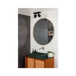 Lucide PRESTON Plafondspot Badk.-Zwart-2xGU10-50W-IP44 Clearance