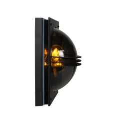 Lucide PRIVAS Wandlamp Buiten-Zwart-2xE27-60W-IP44-PVC