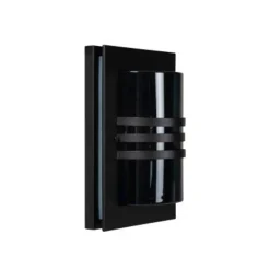 Lucide PRIVAS Wandlamp Buiten-Zwart-1xE27-60W-IP44-PVC Sale