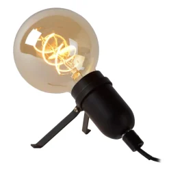 Lucide PUKKI - Tafellamp - LED - E27 - 1x5W 2200K - Zwart Best