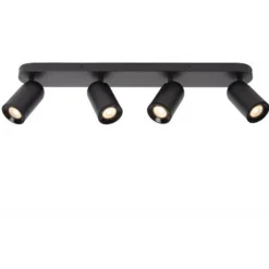 Lucide PUNCH Plafondspot-Zwart-4xGU10-35W-Metaal New