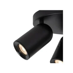 Lucide PUNCH Plafondspot-Zwart-Ø21-3xGU10-35W-Metaal Clearance