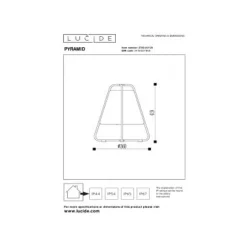 Lucide PYRAMID Tafellamp Buiten-Antrac.-LED Dimb.-2W Best