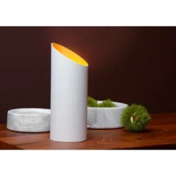 Lucide QUIRIJN - Tafellamp - Ø 9,6 cm - 1xE27 - Wit Hot