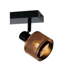 Lucide RAFA - Plafondspot - 2xE14 - Zwart Hot