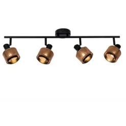 Lucide RAFA - Plafondspot - 4xE14 - Zwart Discount