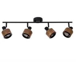 Lucide RAFA - Plafondspot - 4xE14 - Zwart Discount