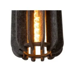 Lucide RAFAL Hanglamp-Grijs-Ø50-3xE27-40W-Vilt Discount