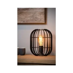 Lucide REDA - Tafellamp - Ø 22 cm - 1xE27 - Zwart Hot