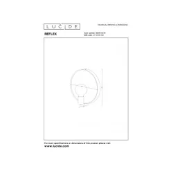 Lucide REFLEX - Spiegellamp - 1xE27 - Licht hout Clearance