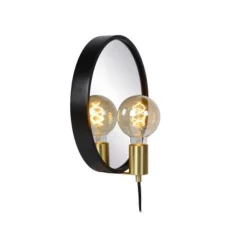 Lucide REFLEX - Spiegellamp - 1xE27 - Zwart Clearance