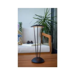 Lucide RENEE Tafellamp Buiten-Zwart-Ø12,3-LED Dimb.-2,2W New