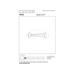 Lucide RENEE Tafellamp Buiten-Wit-Ø12,3-LED Dimb.-2,2W Outlet