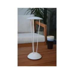 Lucide RENEE Tafellamp Buiten-Wit-Ø12,3-LED Dimb.-2,2W Outlet