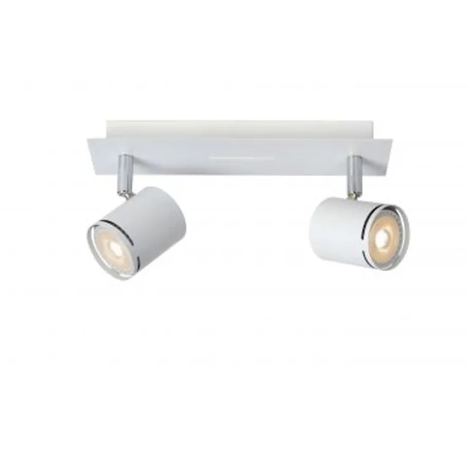 Lucide RILOU - Plafondspot - LED Dimb. - GU10 - 2x5W 3000K - Wit Discount