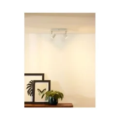 Lucide RILOU - Plafondspot - LED Dimb. - GU10 - 2x5W 3000K - Wit Discount