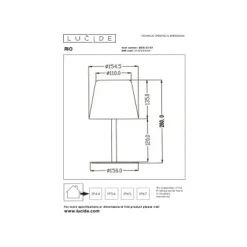 Lucide RIO Tafellamp Buiten-Multic.-Ø15,5-LED Dimb.-1,8W Hot