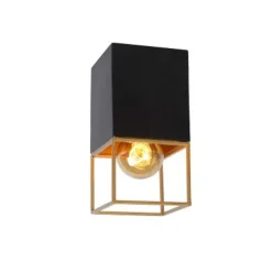 Lucide RIXT - Plafonnière - 1xE27 - Zwart Online