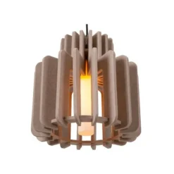 Lucide ROLLO Hanglamp-Taupe-1xE27-40W-Vilt