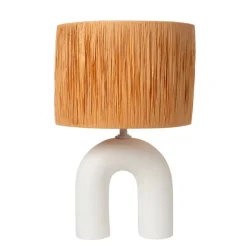 Lucide RONDA Tafellamp-Wit-1xE27-40W-Kerami. Sale