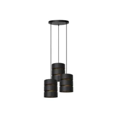 Lucide ROSAS Hanglamp-Zwart-Ø43-3xE27-40W-Metaal
