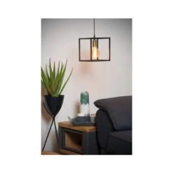 Lucide RUBEN Hanglamp 1x E27 40W Zwart / mat goud Hot