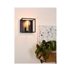 Lucide RUBEN Wandlicht 1x E27 40W Zwart / mat goud Best