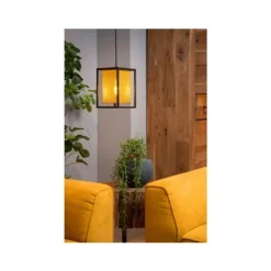 Lucide SANSA - Hanglamp - 1xE27 - Zwart Clearance