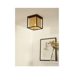 Lucide SANSA - Plafonnière - 1xE27 - Zwart Best