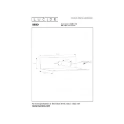 Lucide SEBO - Bedlamp - 1xE27 - Zwart Hot