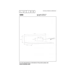 Lucide SEBO - Bedlamp - 1xE27 - Wit Sale