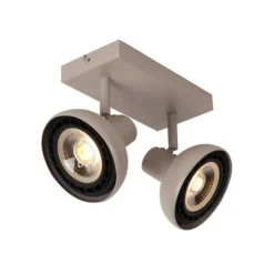 Lucide SENSAS Plafondspot-Beige-2xGU10 (ES111)-12W-Staal Best