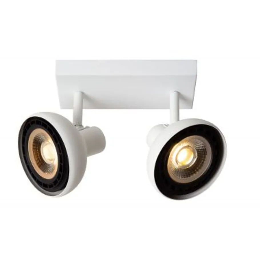 Lucide SENSAS Plafondspot-Wit-2xGU10 (ES111)-12W-Staal Sale
