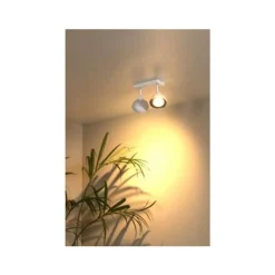 Lucide SENSAS Plafondspot-Wit-2xGU10 (ES111)-12W-Staal Sale