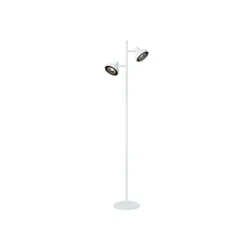 Lucide SENSAS Vloerlamp-Wit-2xGU10 (ES111)-12W-Staal Best