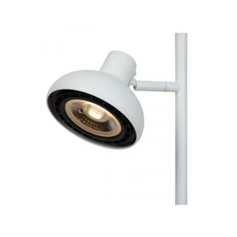Lucide SENSAS Vloerlamp-Wit-2xGU10 (ES111)-12W-Staal Best