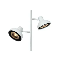 Lucide SENSAS Vloerlamp-Wit-2xGU10 (ES111)-12W-Staal Best
