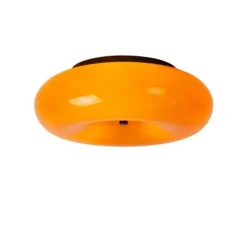 Lucide SENTINO Plafonnière-Oranje-Ø29,5-3xG9-40W-Glas Hot