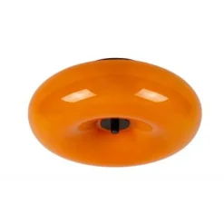 Lucide SENTINO Plafonnière-Oranje-Ø29,5-3xG9-40W-Glas Hot