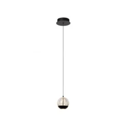 Lucide SENTUBAL Hanglamp-Zwart-Ø14-LED-6,3W-2700K-Glas Hot