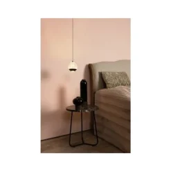 Lucide SENTUBAL Hanglamp-Zwart-Ø14-LED-6,3W-2700K-Glas Hot