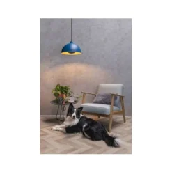 Lucide SIEMON - Hanglamp - Ø 40 cm - 1xE27 - Blauw Hot