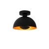 Lucide SIEMON - Plafonnière - Ø 25 cm - 1xE27 - Zwart