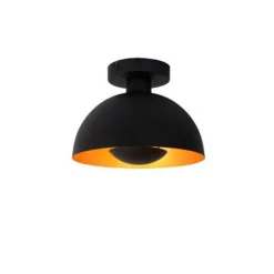 Lucide SIEMON - Plafonnière - Ø 25 cm - 1xE27 - Zwart